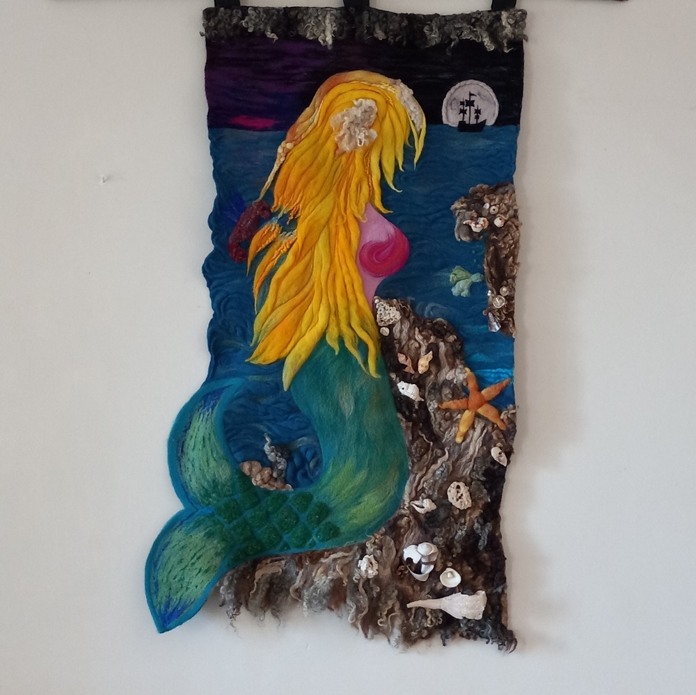 Unique Hand Felted Wool Wall Art